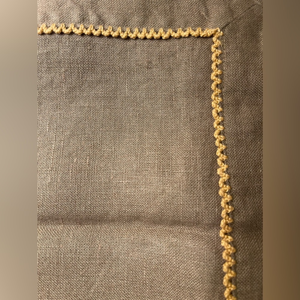 Set of 12  Linen Cocktail Napkins 21”x 21” Set of 12 Linen Placemats 19.5”x13.5” - Picture 5 of 14